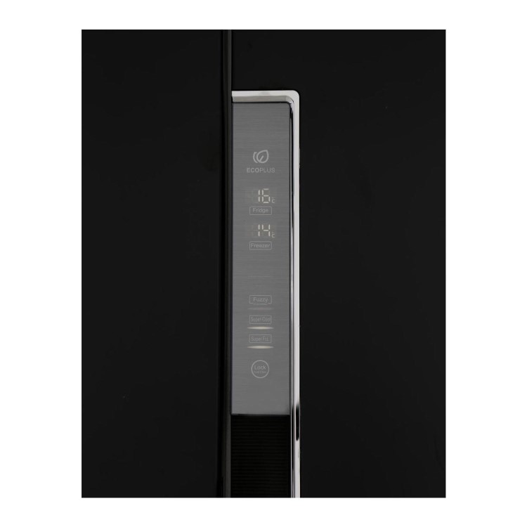 Haier HRF-522WBB6 510 Litre American Style Fridge Freezer Water Dispenser Frost Free 91cm Wide - Black
