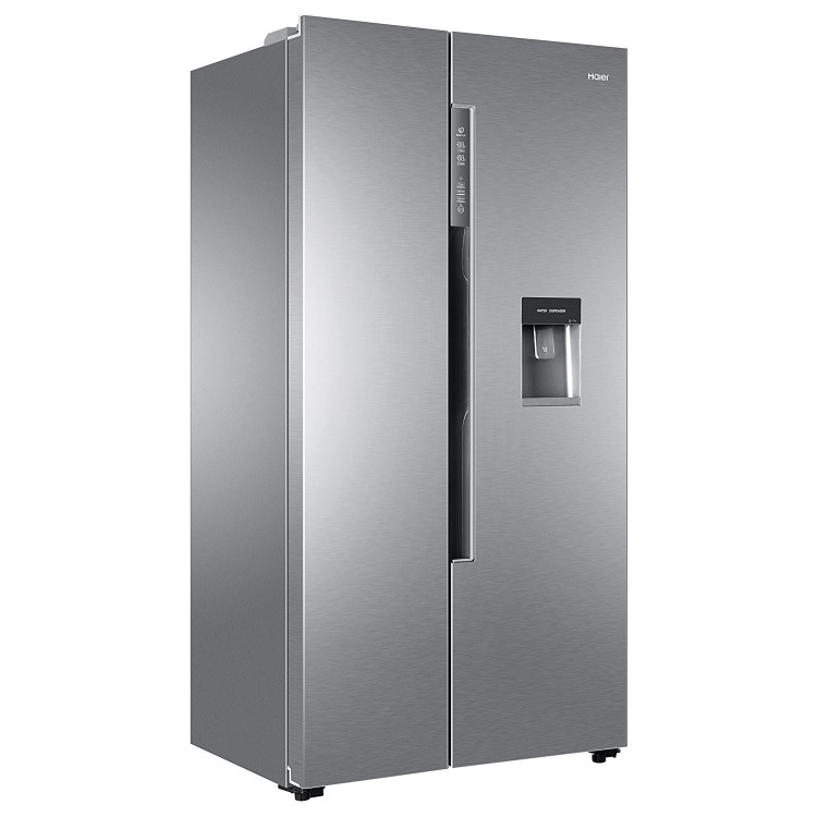 Haier HRF-522WM6 Frost Free American Side-by-side Fridge Freezer With Water Dispenser - Silver