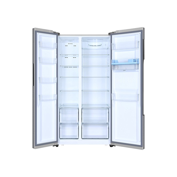Haier HRF-522WM6 Frost Free American Side-by-side Fridge Freezer With Water Dispenser - Silver