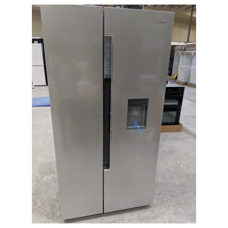 Refurbished Haier HRF-522WS6 Freestanding 501 Litre 50/50 Frost Free Fridge Freezer with Water Dispenser Silver