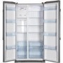 GRADE A1 - Haier HRF-628DF6 570L Frost Free American Fridge Freezer Stainless Steel Look