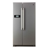 GRADE A1 - Haier HRF-628DF6 570L Frost Free American Fridge Freezer Stainless Steel Look