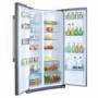 GRADE A1 - Haier HRF-628DF6 570L Frost Free American Fridge Freezer Stainless Steel Look