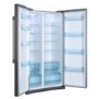 GRADE A1 - Haier HRF-628DF6 570L Frost Free American Fridge Freezer Stainless Steel Look