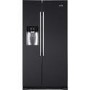 GRADE A3 - Haier HRF-628IN6 2-Door A+ Side By Side American Fridge Freezer With Ice And Water Dispenser Obsidian Black