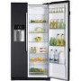 GRADE A3 - Haier HRF-628IN6 2-Door A+ Side By Side American Fridge Freezer With Ice And Water Dispenser Obsidian Black