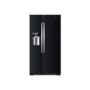 Refurbished Haier HRF-630IB7 Freestanding 555 Litre 60/40 Frost Free American Fridge Freezer Black