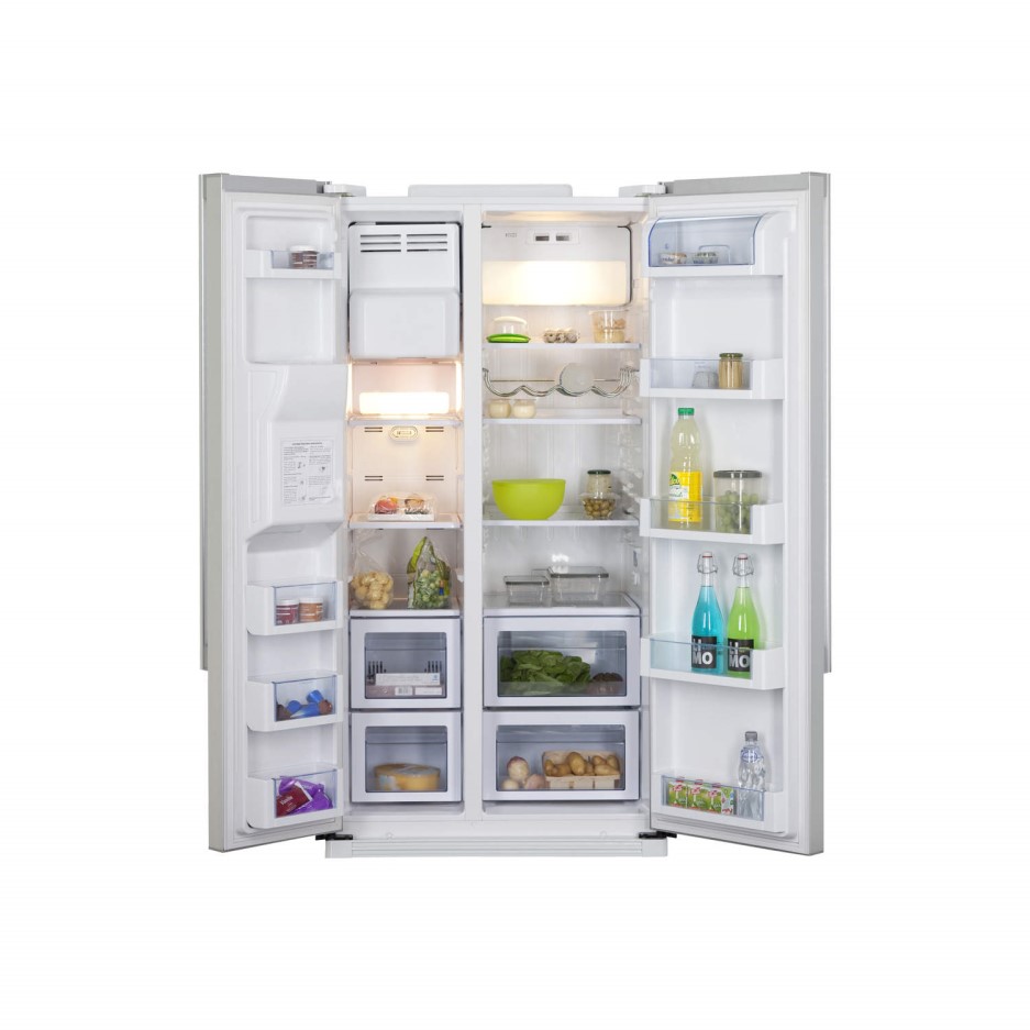 Haier HRF663CJR 500L Frost Free Americanstyle Fridge Freezer With Ice & Water Dispenser Red