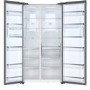 Haier HRF-800DGS8 1m Wide Side-by-side American Fridge Freezer - Titanium Glass