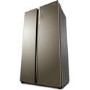 Haier HRF-800DGS8 1m Wide Side-by-side American Fridge Freezer - Titanium Glass
