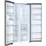 Haier HRF-800DGS8 1m Wide Side-by-side American Fridge Freezer - Titanium Glass