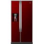 Haier HRF663CJR 500L Frost Free American-style Fridge Freezer With Ice & Water Dispenser - Red Glass