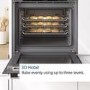 Bosch Series 6 Electric Self Cleaning Single Oven with Home Connect - Black