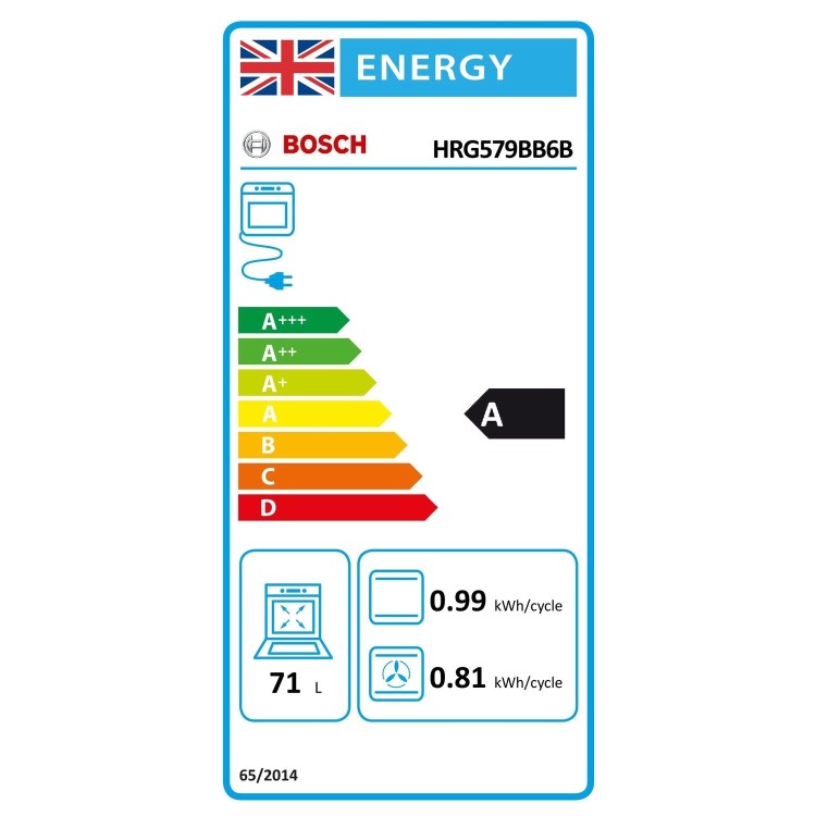 Bosch Series 6 Electric Self Cleaning Single Oven with Home Connect - Black