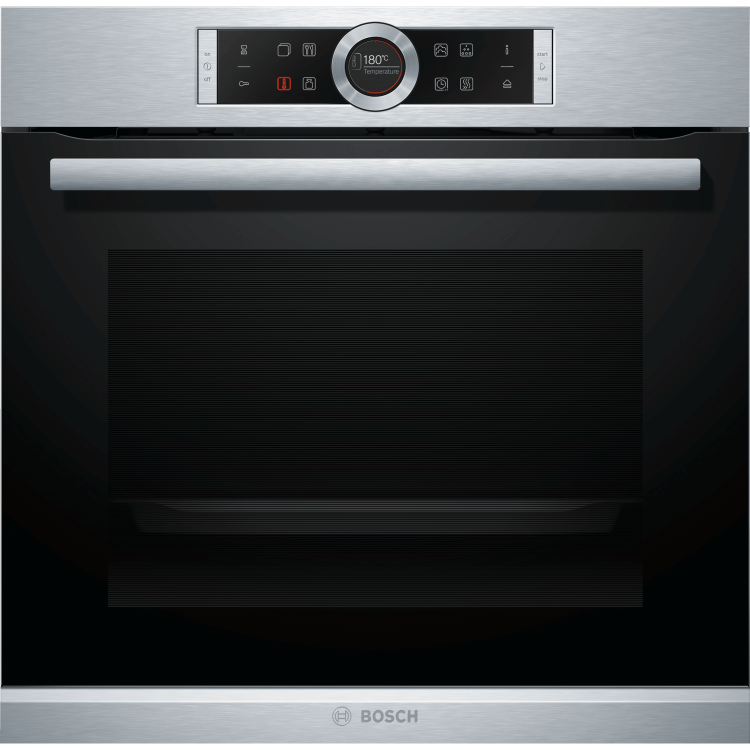 Bosch HRG635BS1B Serie 8 Multifunction Single Oven With Added Steam Function - Stainless Steel