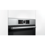 Bosch HRG635BS1B Serie 8 Multifunction Single Oven With Added Steam Function - Stainless Steel
