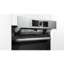 Bosch HRG635BS1B Serie 8 Multifunction Single Oven With Added Steam Function - Stainless Steel