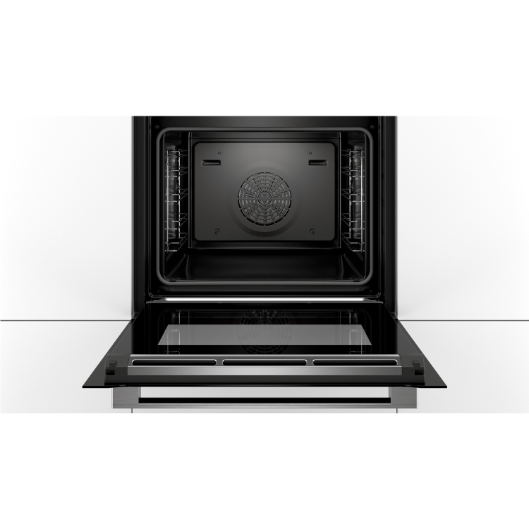 Bosch HRG635BS1B Serie 8 Multifunction Single Oven With Added Steam Function - Stainless Steel