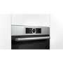 Bosch HRG675BS1B Serie 8 Electric Built-in Single Oven With Added Steam - Stainless Steel