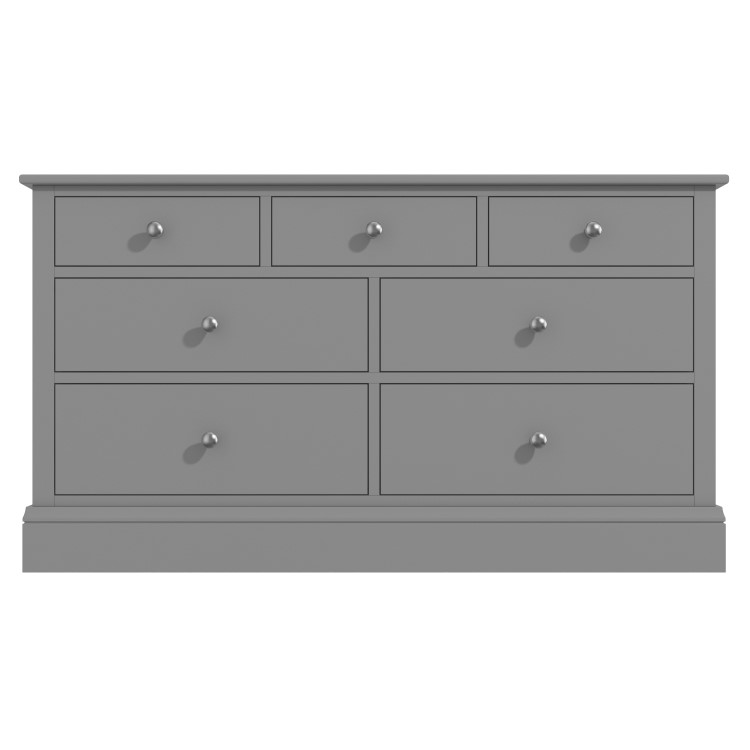 Harper Grey Solid Wood TV Unit with Drawers - TV's up to 60"