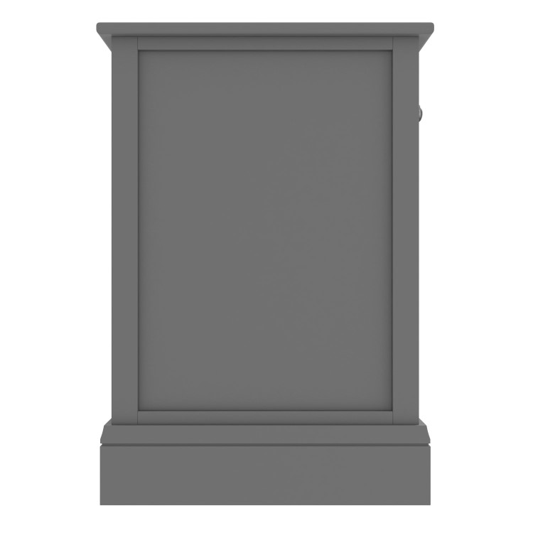 Harper Grey Solid Wood TV Unit with Drawers - TV's up to 60"