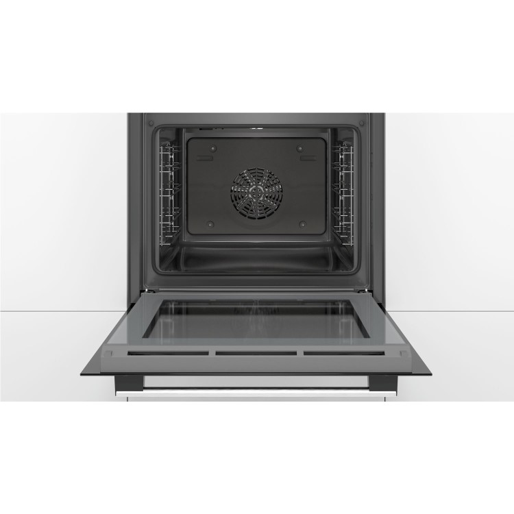 GRADE A1 - Bosch HRS538BS6B Serie 6 Electric Single Oven With Added Steam - Stainless Steel
