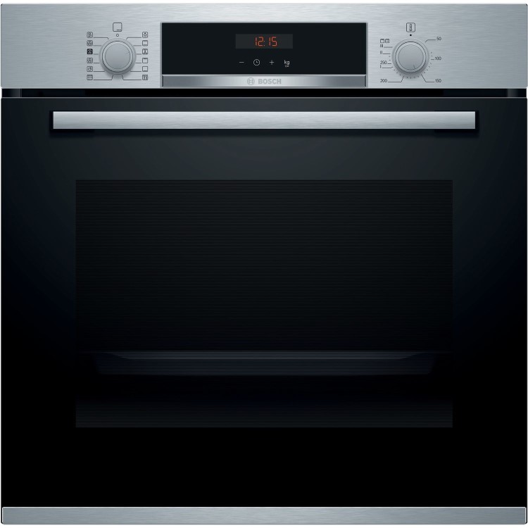 Bosch Series 4 Electric Single Oven with Added Steam Function - Stainless Steel