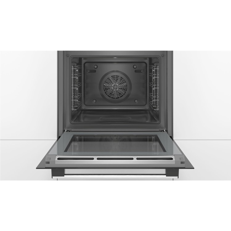 Bosch Series 4 Electric Single Oven with Added Steam Function - Stainless Steel
