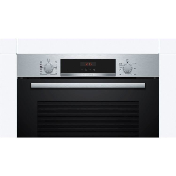 Bosch Series 4 Electric Single Oven with Added Steam Function - Stainless Steel
