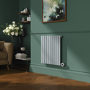 Salt & Pepper Horizontal Smart Electric Radiator with Wi-Fi Thermostat - 1.2KW - H600xW590 - Bathroom Safe