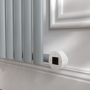 Salt & Pepper Horizontal Smart Electric Radiator with Wi-Fi Thermostat - 1.2KW - H600xW590 - Bathroom Safe