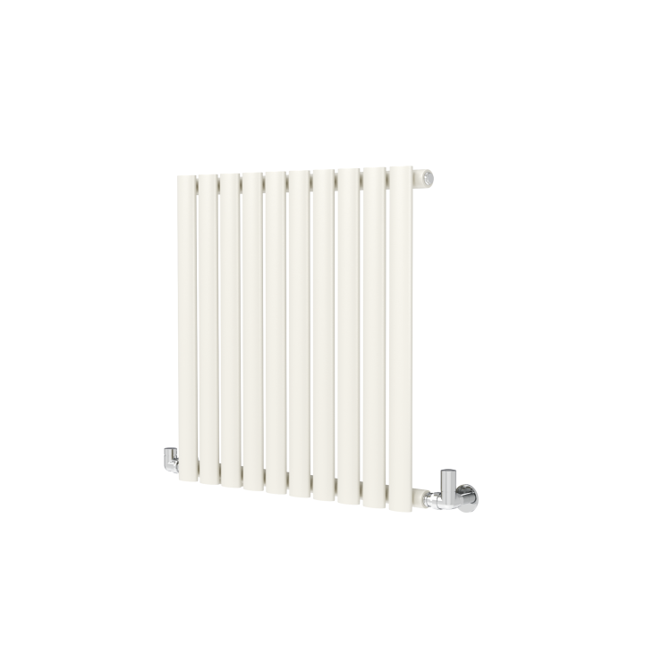 Sorrento Linen Horizontal Oval Designer Radiator 600x590mm Single Panel 1576 BTU