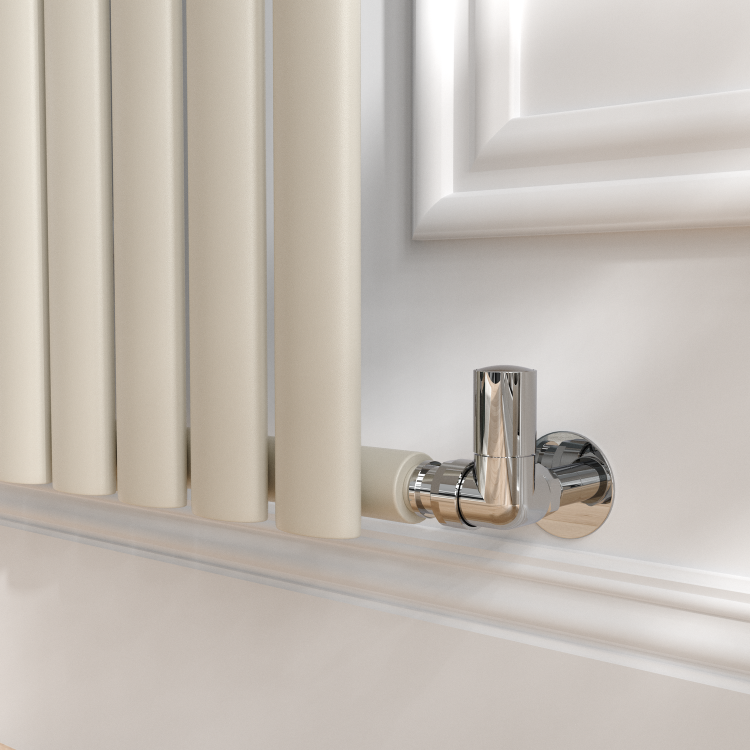 Sorrento Linen Horizontal Oval Designer Radiator 600x590mm Single Panel 1576 BTU