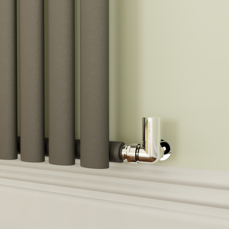 Sorrento Anthracite Horizontal Oval Designer Radiator 800x590mm Single Panel 1576 BTU