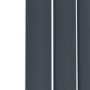 Riace Anthracite Horizontal Flat Designer Radiator 600x748mm Single Panel 1589 BTU