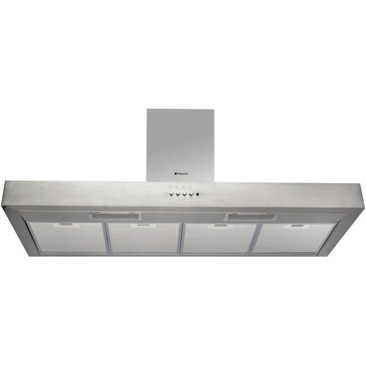 Hotpoint HS110 Shelf Style 100cm Chimney Cooker Hood Stainless Steel