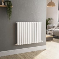 Sorrento White Horizontal Oval Designer Radiator 600x767mm Single Panel 2049 BTU Sorrento White Horizontal Oval Designer Radiator 600x767mm Single Panel 2049 BTU