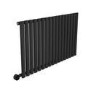 Midnight Black Horizontal Smart Electric Radiator with Wi-Fi Thermostat - 1.2kW - H600xW1003mm - Bathroom Safe
