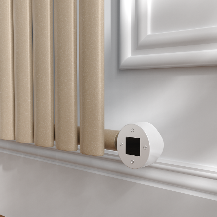 Cleopatra Horizontal Smart Electric Radiator with Wi-Fi Thermostat - 1.2KW - H600xW1000 - Bathroom Safe