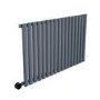 Anthracite Horizontal Smart Electric Radiator with Wi-Fi Thermostat - 1.2kW - H600xW1003mm - Bathroom Safe