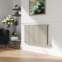 Linen Horizontal Smart Electric Radiator with Wi-Fi Thermostat - 1.2KW - H600xW1000 - Bathroom Safe