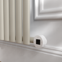 Linen Horizontal Smart Electric Radiator with Wi-Fi Thermostat - 1.2KW - H600xW1000 - Bathroom Safe