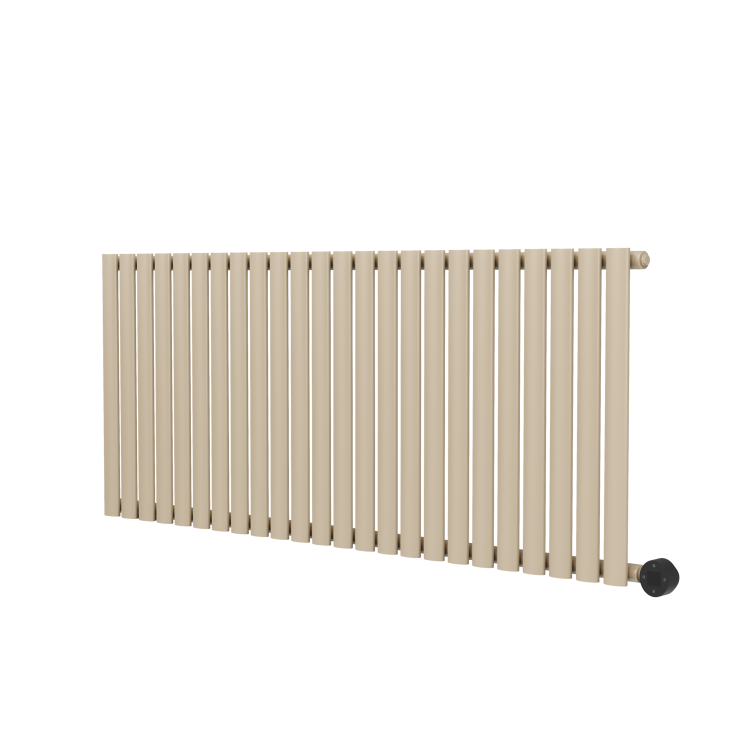 Beige grey Horizontal Smart Electric Radiator with Wi-Fi Thermostat - 2KW - H600xW1410 - Bathroom Safe