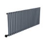 Anthracite Electric Horizontal Designer Radiator 2kW with Wifi Thermostat - H600xW1416mm - IPX4 Bathroom Safe