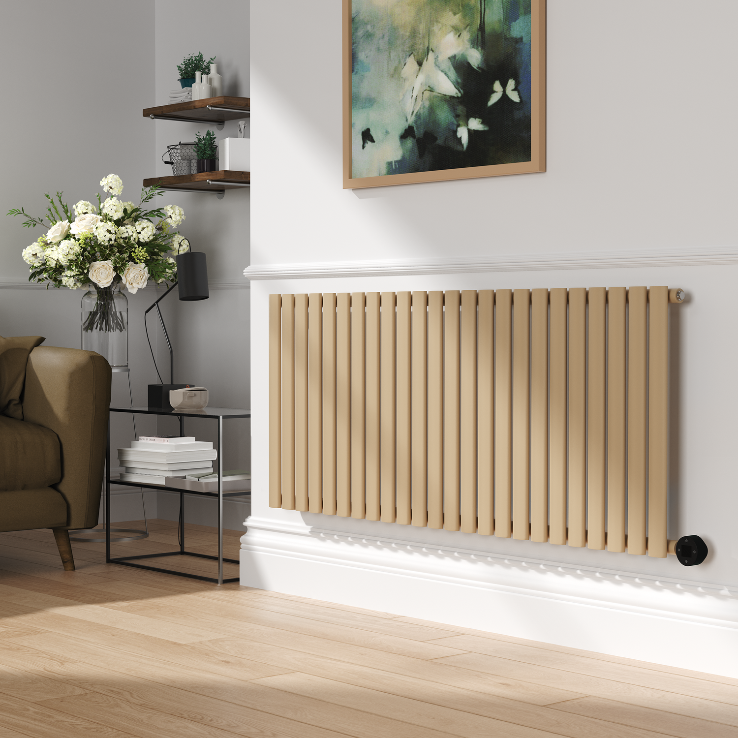 Elk Horizontal Smart Electric Radiator Wi Fi Thermostat 2KW H600xW1410 Bathroom Safe