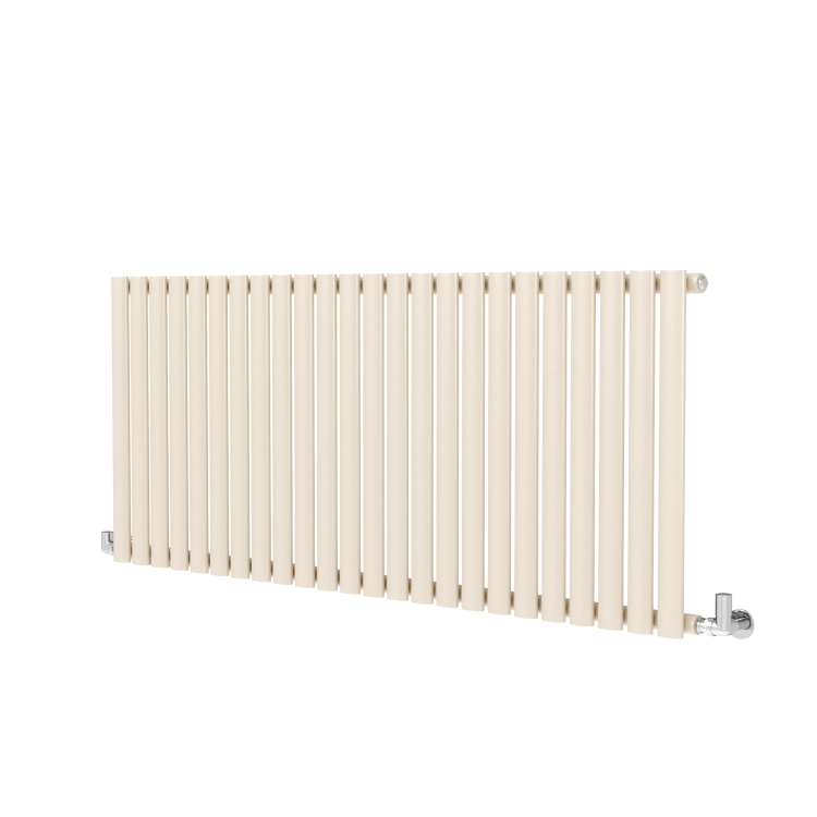 Sorrento Cleopatra Horizontal Oval Designer Radiator 600x1416mm Single Panel 3783 BTU