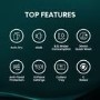 Hisense Freestanding Slimline Dishwasher - Auto Dry C-Rated Black