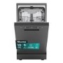 Hisense Freestanding Slimline Dishwasher - Auto Dry C-Rated Black