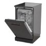 Hisense Freestanding Slimline Dishwasher - Auto Dry C-Rated Black