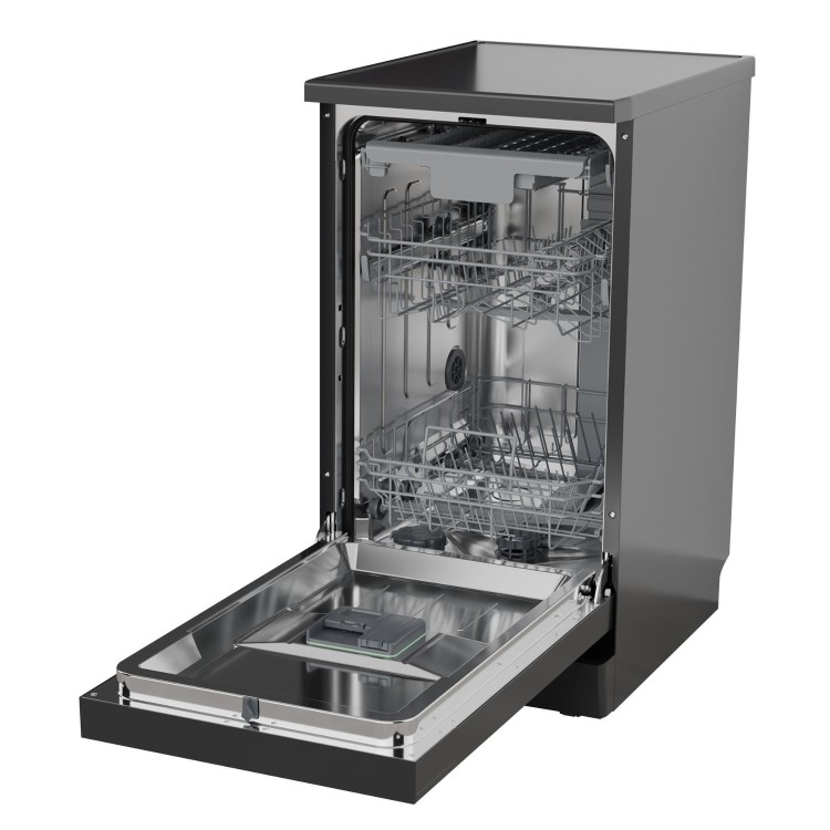 Hisense Freestanding Slimline Dishwasher - Auto Dry C-Rated Black